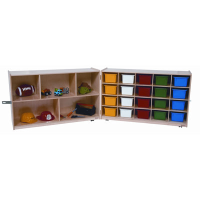 Wood Designs Half and Half Twenty Tray Storage Unit