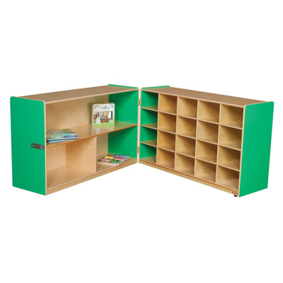 Wood Designs Half and Half Storage Unit without Trays