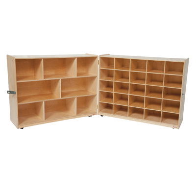 Wood Designs Tray and Shelf Single Folding Storage Unit