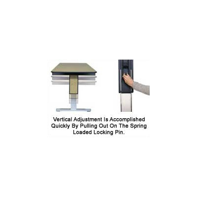Midwest Folding Products 30" x 72" TLA Series Adjustable Height Conference Folding Table