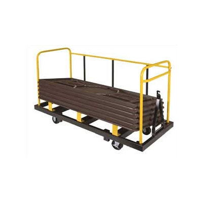 Midwest Folding Products Upperzone Rectangular Table Truck