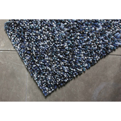 True Modern Lil Wooly Blue Grey Rug