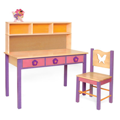 Room Magic Cowboy 24" W Writing Desk and Chair Set