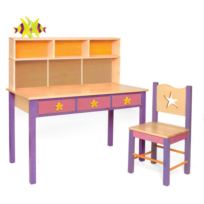 Room Magic Tropical Seas 24" W Writing Desk and Chair Set
