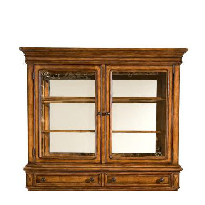 Legacy Classic Furniture Larkspur China Cabinet in Distressed Burnished Caramel