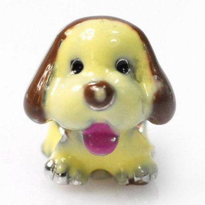 Enamel Dog Fashion Charm Bead