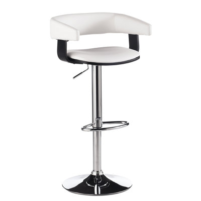 Sunpan Modern Sergio Faux Leather Adjustable Barstool
