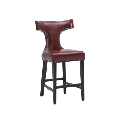 Sunpan Modern Serafina Bonded Leather Stool