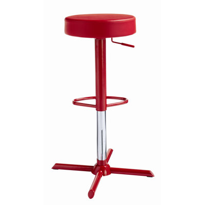 Sunpan Modern Franco Faux Leather Adjustable Barstool