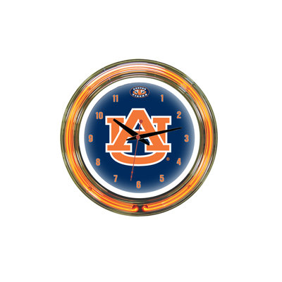 Wave 7 NCAA 14" Team Neon Wall Clock