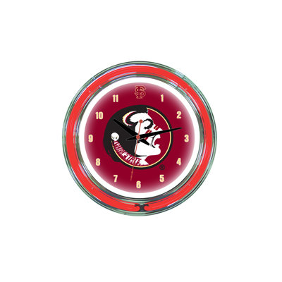 Wave 7 NCAA 14" Team Neon Wall Clock