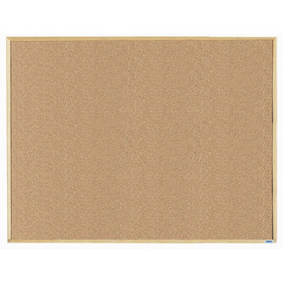 AARCO Economy Series Natural Pebble Grain Cork Bulletin Board