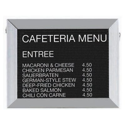 AARCO Framed Letter Board Message Center