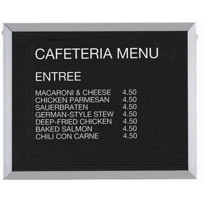 AARCO Framed Letter Board Message Center