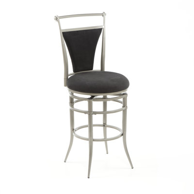 Hillsdale Furniture Cierra Black 26" Swivel Counter Stool