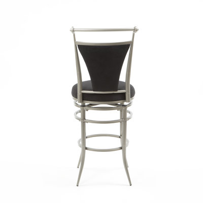 Hillsdale Furniture Cierra Black 26" Swivel Counter Stool