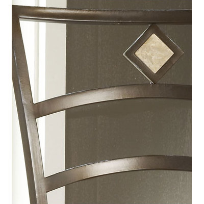 Hillsdale Furniture Brookside Bar Height Glass Bistro Table with Marin Stools