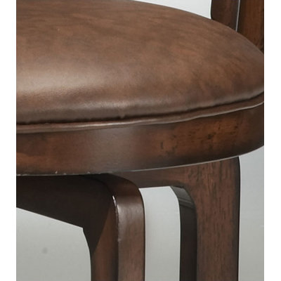 Hillsdale Furniture Norwood 26.5" Swivel Counter Stool in Cherry