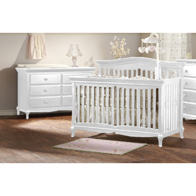 PALI Mantova Two Piece Forever Convertible Crib Set in White