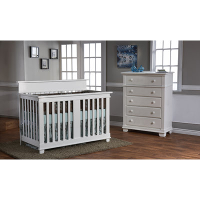 PALI Torino Crib Set in White