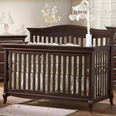 PALI Mantova 4-in-1 Forever Convertible Crib in Chocolate