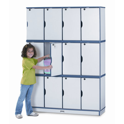 Jonti-Craft Four Sections Stacking Lockable Lockers