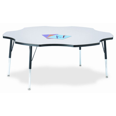 Jonti-Craft KYDZ Six Leaf Laminate Activity Table