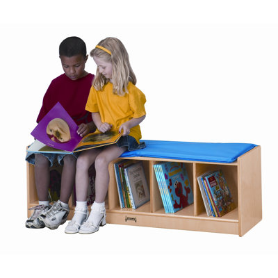 Jonti-Craft 5 Sections Bench Locker with Camel Cushion