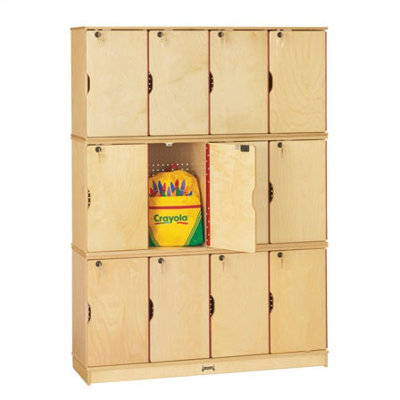 Jonti-Craft Triple Stack Lockable Lockers with Optional Master Key