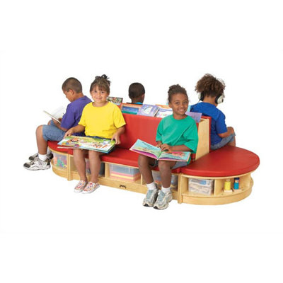 Jonti-Craft KYDZ Read-a-Round 3 Piece Set - Kidney (36" x 79")