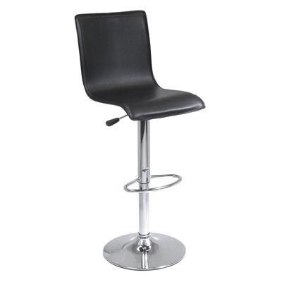 Winsome 28" Round Pub Table with L-Shape Airlift Bar Stools Set