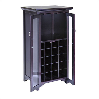 Winsome Espresso 20 Bottle Wine Cabinet