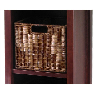 Winsome Milan Tall Storage Shelf with Baskets