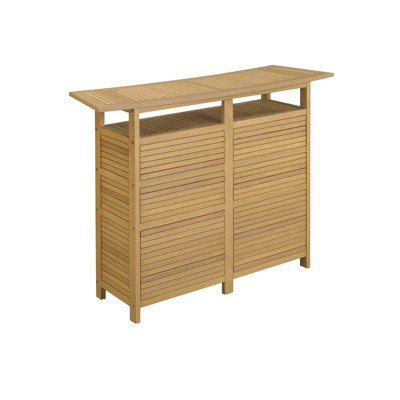 Home Styles Bali Hai 3 Piece Bar Set in Teak