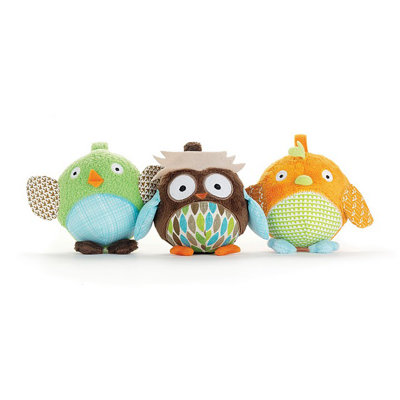 Skip Hop Treetop Friends Owl and Friends Ball (Set of 3)