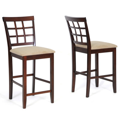 Wholesale Interiors Baxton Studio Katelyn Wood Modern Counter Stool (Set of 2)