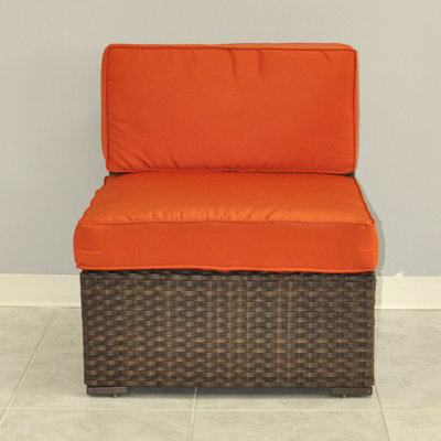 International Home Miami Miami Atlantic Middle Sectional Seat with Cushions