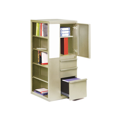 Marvel Office Furniture Ensemble Personal Left Storage Shelf Tower