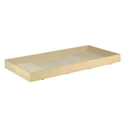Nexera Alegria Twin Trundle Sleigh Bed in Natural Maple