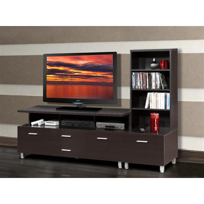 Nexera Element Entertainment Center with Wide Satellite Unit in Espresso