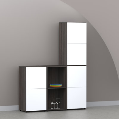 Nexera Allure 36" Storage Cabinet in Ebony