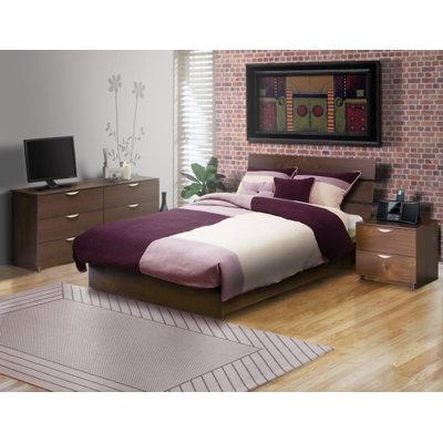Nexera Nocce Truffle Double 6 Drawer Dresser
