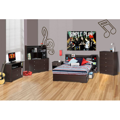 Nexera Pocono 6 Drawer Double Dresser in Espresso Laminate