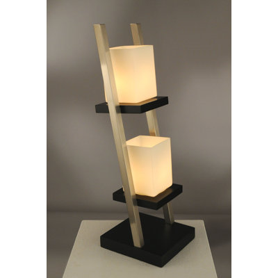 Nova Escalier Table Lamp in Dark Brown