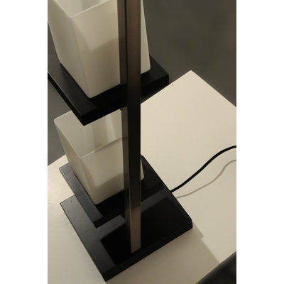 Nova Escalier Table Lamp in Dark Brown