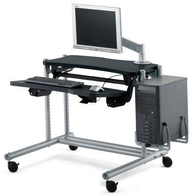 Anthro 60" Fit System Adjusta Sit / Stand Ergonomic Computer Workstation