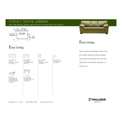 Palliser Furniture Lennox Sofa and Chair Set