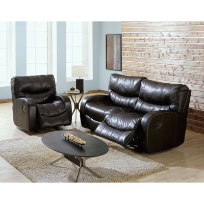 Palliser Furniture Nuzzle 2 Piece Leather Reclining Living Room Set