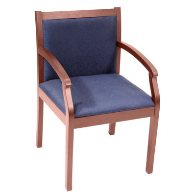 Regency Regent Wood and Fabric Guest Side Chair