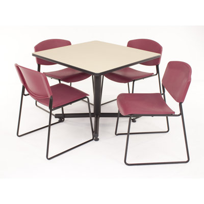 Regency Hospitality Four Zeng Chairs with Square Table